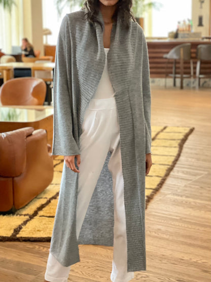 Cashmere Duster -Heather Grey