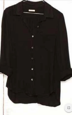 Pocket Shirt Rayon  - Black
